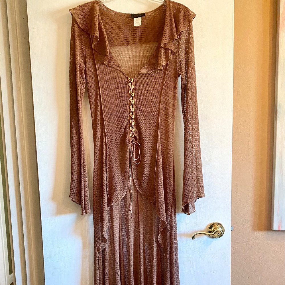 New Crochet High Low Cover Up